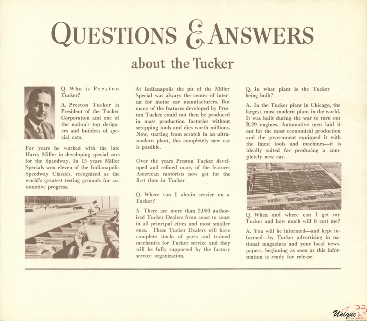 1948 Tucker Brochure Page 1